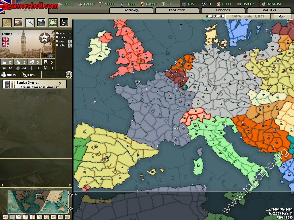 hearts of iron 2 map